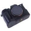 Sony A7 IV PU Leather Camera Half Case Base, 1/4" Thread, Black - 4