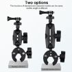 360 Rotation Adjustable Action Camera Holder for Bike/Motorcycle - Black - 2