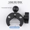 360 Rotation Adjustable Action Camera Holder for Bike/Motorcycle - Black - 4