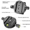BEXIN QJ08-S Panoramic Rotary Quick Release Clamp Base Tripod Mount - 3
