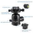 BEXIN RC294 Carbon Fiber Tripod with K44 Panoramic Ball Head - 5