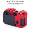 Canon EOS R7 Red Soft Silicone Protective Case - Durable Camera Cover - 4