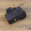 Canon EOS R7 PU Leather Camera Half Case Base, 1/4" Thread, Coffee - 5