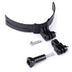 Foldable Action Camera Phone Helmet Mount Kit with J-Hook & Clamp (Black) - 3
