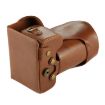 Nikon D7200/D7100/D7000 Camera Case Bag PU Leather (Brown) 18-200/18-140mm - 4