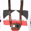 GoPro HERO7/6/5 PU Leather Case with Neck Strap & Buttons - Brown - 4