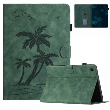 Samsung Galaxy Tab A8 10.5 2021 Coconut Tree Leather Case Green - 1