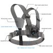 6 in 1 Phone Clamp Body Mount Belt Chest Strap with Screw - Grey - 3