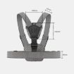 6 in 1 Phone Clamp Body Mount Belt Chest Strap with Screw - Grey - 4