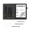 Pocketbook InkPad 4/Color 2/3 Calfskin Leather Tablet Case - Black - 4
