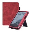 Pocketbook PB616 Calfskin Leather Smart Tablet Case - Red - 1