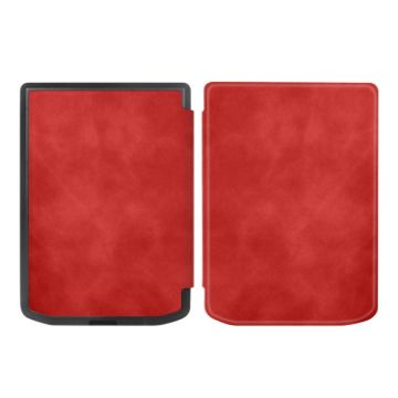 Pocketbook Verse/Verse Pro Retro Red Leather Tablet Case - Smart Cover - 1