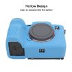 Sony ILCE7RM5/A7R5 Blue Litchi Texture Silicone Protective Case - 7