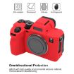 Sony ILCE7RM5/A7R5 Red Litchi Texture Silicone Protective Case - 4
