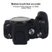 Canon EOS R6 Mark II Litchi Texture Silicone Protective Case - Black - 5