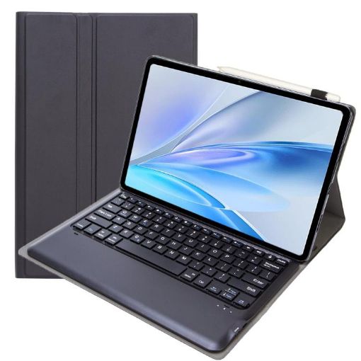 Vivo Pad SE 12.3" Black TPU Leather Case with Bluetooth Keyboard Holder - 1