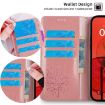OPPO Find X8s Rose Gold Tree & Deer Embossed Leather Phone Case - 6