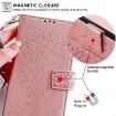 Realme P3 Ultra 5G Rose Gold Leather Case - Tree & Deer Embossed - 7