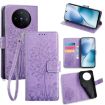 Vivo X200s Purple Tree & Deer Embossed Leather Phone Case - 1