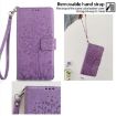 Vivo X200s Purple Tree & Deer Embossed Leather Phone Case - 5