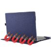 Microsoft Surface Laptop 6 15" Blue Cloth Texture Leather Case with Stand - 4
