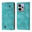 Realme 14 5G/P3 5G India Green Embossed Leather Phone Case - 2