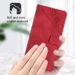 Realme 14 5G/P3 5G India Red Embossed Leather Phone Case - 4