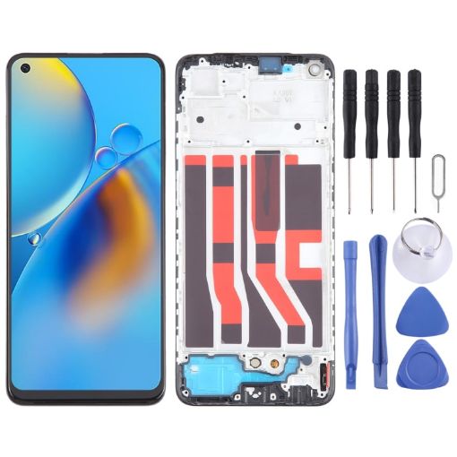 OPPO A74 4G AMOLED LCD Screen Digitizer Assembly with Frame Original - 1