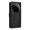 Xiaomi 14 Ultra Black Diamond Lattice Leather Flip Phone Case - 3