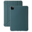 iPad Pro 13 2024 Dark Green TPU Flip Leather Case with Holder - 1