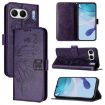 OnePlus Nord 4 5G Butterfly Leather Case - Dark Purple, Global Version - 1