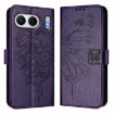 OnePlus Nord 4 5G Butterfly Leather Case - Dark Purple, Global Version - 2