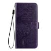 OnePlus Nord 4 5G Butterfly Leather Case - Dark Purple, Global Version - 3