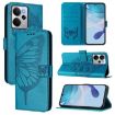 Realme 14 5G/P3 5G India Butterfly Leather Phone Case - Blue - 1