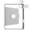 iPad Pro 13 2024 Fog Grey Leather Case with 360 Rotation Holder - 6
