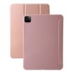 iPad Pro 13 2024 Rose Gold Leather Case - Three-fold Holder Flip Cover - 1