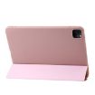 iPad Pro 13 2024 Rose Gold Leather Case - Three-fold Holder Flip Cover - 4
