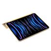 iPad Pro 13 2024 Gold Leather Case - Three-fold Holder Flip Cover - 6
