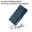 Moto G56 5G ESEBLE Retro Frosted RFID Leather Case - Dark Green - 6