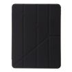 iPad Pro 13 2024 Black Clear Acrylic Leather Tablet Case - 2