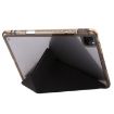 iPad Pro 13 2024 Black Clear Acrylic Leather Tablet Case - 3