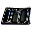 iPad Pro 13 2024 Black Clear Acrylic Leather Tablet Case - 5