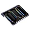 iPad Pro 13 2024 Black Clear Acrylic Leather Tablet Case - 6