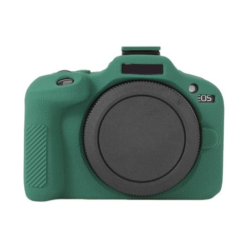Canon EOS R100 Green Litchi Texture Silicone Protective Case - 1