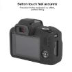 Canon EOS R100 Litchi Texture Silicone Protective Case - Black - 4