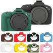 Canon EOS R100 Red Litchi Texture Silicone Protective Case - 7