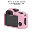 Canon EOS R100 Pink Litchi Texture Silicone Protective Case - 4