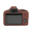 Canon EOS R100 Silicone Protective Case - Glossy Soft Coffee Cover - 2