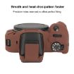 Canon EOS R100 Silicone Protective Case - Glossy Soft Coffee Cover - 5