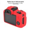 Canon EOS R100 Red Glossy Soft Silicone Protective Case - 4